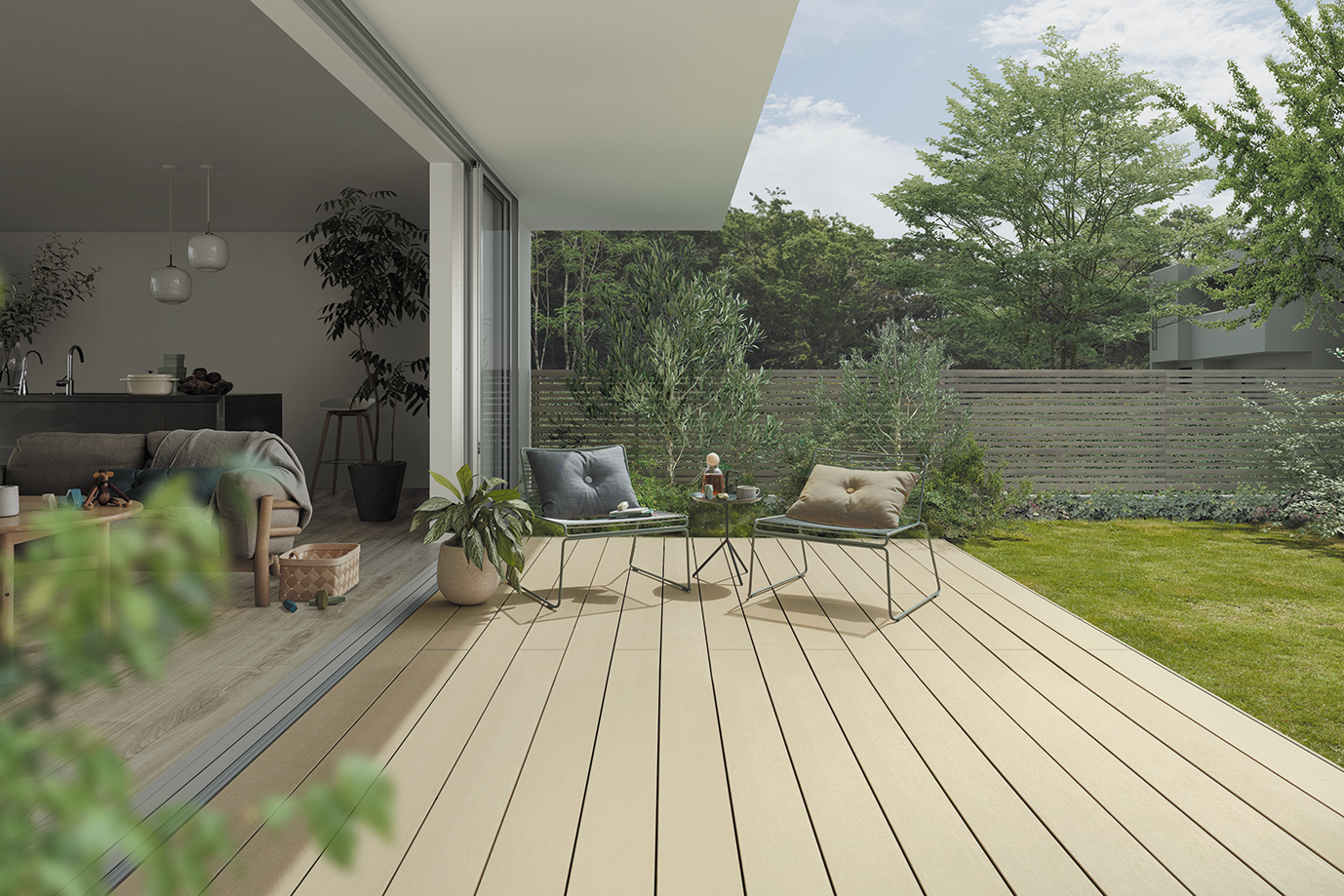 人工木デッキ「樹ら楽ステージ」